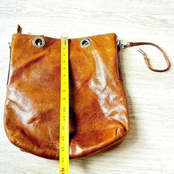 RUDSAK TAN LEATHER CROOSBODY BAG BROWN  BRITISH TAN LEATHER RUDSAK - Picture 7 of 12